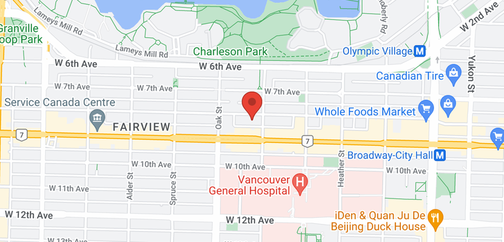 map of 310 910 W 8TH AVENUE